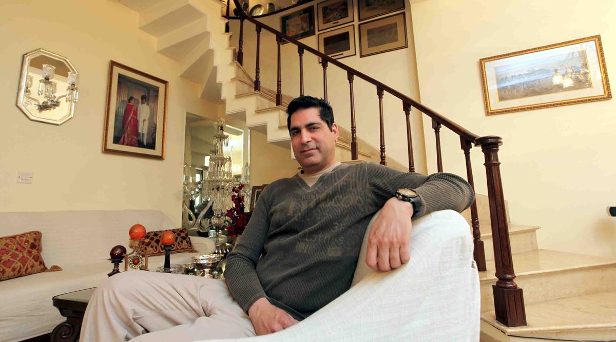Nawab Kazim Ali Khan, member Legislative Assembly, government of Uttar Pradesh, and a rival of Azam Khan, at his residence in New Delhi. (Express photo)