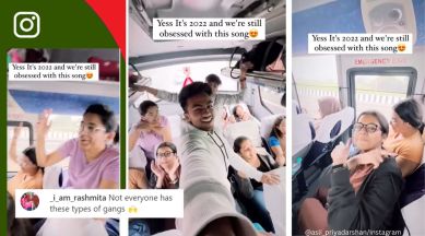 Group of friends sing Doraemon theme song, cartoons, cartoon network, Doraemon, Japanese anime, manga, nostalgic, theme song, Instagram, viral, trending, Indian Express