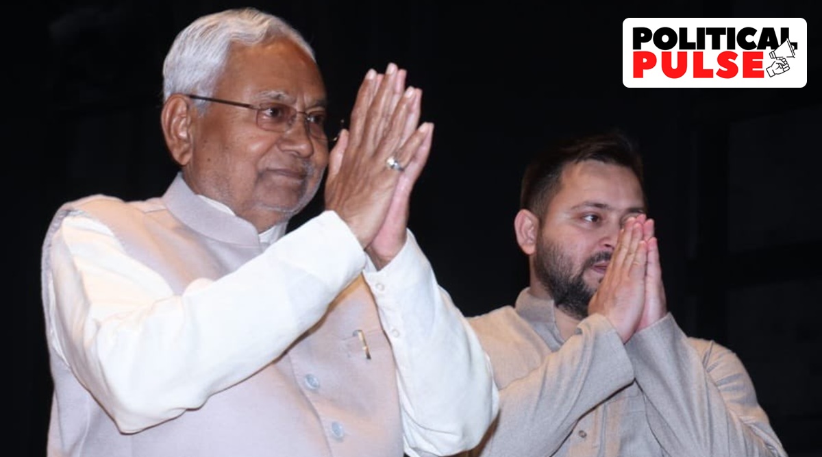 Behind Nitish Kumar S Tejashwi Ekdum Karega Remark Merger 2023   Nitish Tejashwi 1 1 