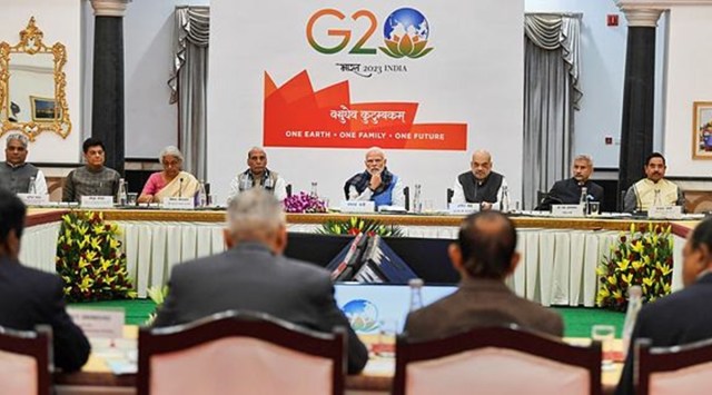 Prime Minister Narendra Modi attends the all-party meeting on G20 summit, in New Delhi, Monday, Dec. 5, 2022. (PTI Photo)