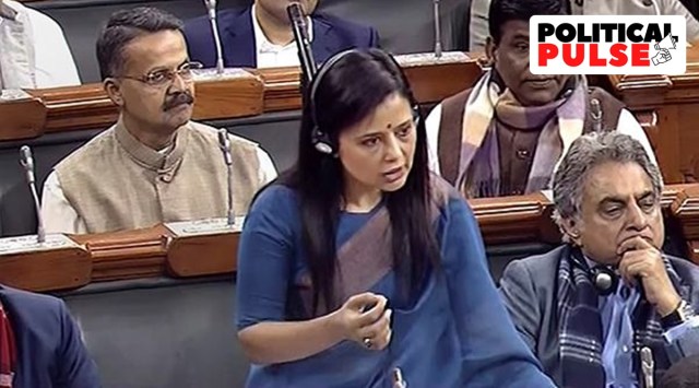 MC MP Mahua Moitra speaks in the Lok Sabha during the ongoing Winter Session of Parliament, in New Delhi, Monday (PTI)