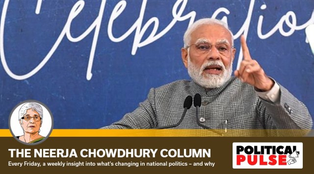 Prime Minister Narendra Modi addresses the golden jubilee celebration of the North Eastern Council, in Shillong, Meghalaya, Sunday, Dec. 18. (PTI)
