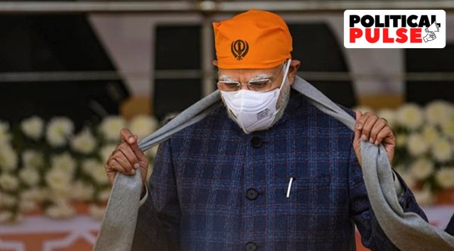 Prime Minister Narendra Modi at a programme commemorating the 'Veer Bal Diwas', at Major Dhyan Chand National Stadium, in New Delhi, Monday, Dec. 26, 2022. (PTI)