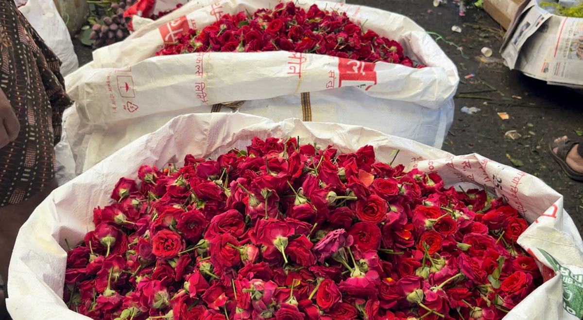 Mullick Ghat flower market