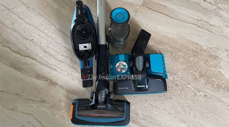 Philips SpeedPro Cordless Vacuum Cleaner is seen in this photo. 