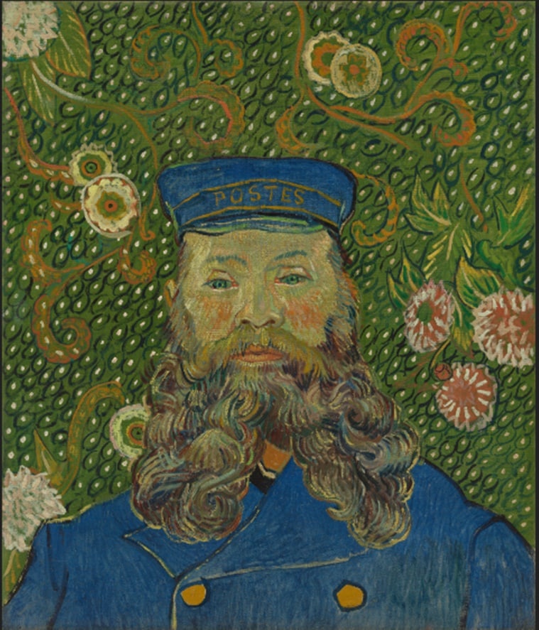 art, artwork, artworks, paintings, painter Vincent van Gogh, Vincent van Gogh paintings, Vincent van Gogh 'Portrait of Joseph Roulin', indian express news