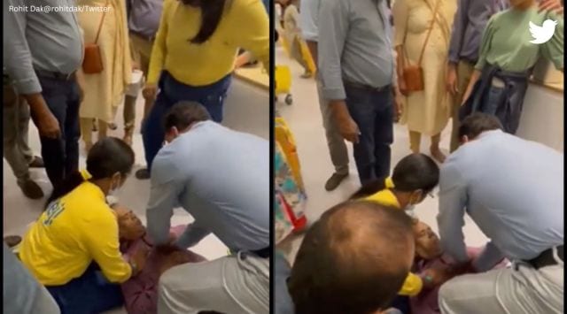 doctor gives CPR, man collapses at IKEA Bangalore, man suffers cardiac arrest, indian express