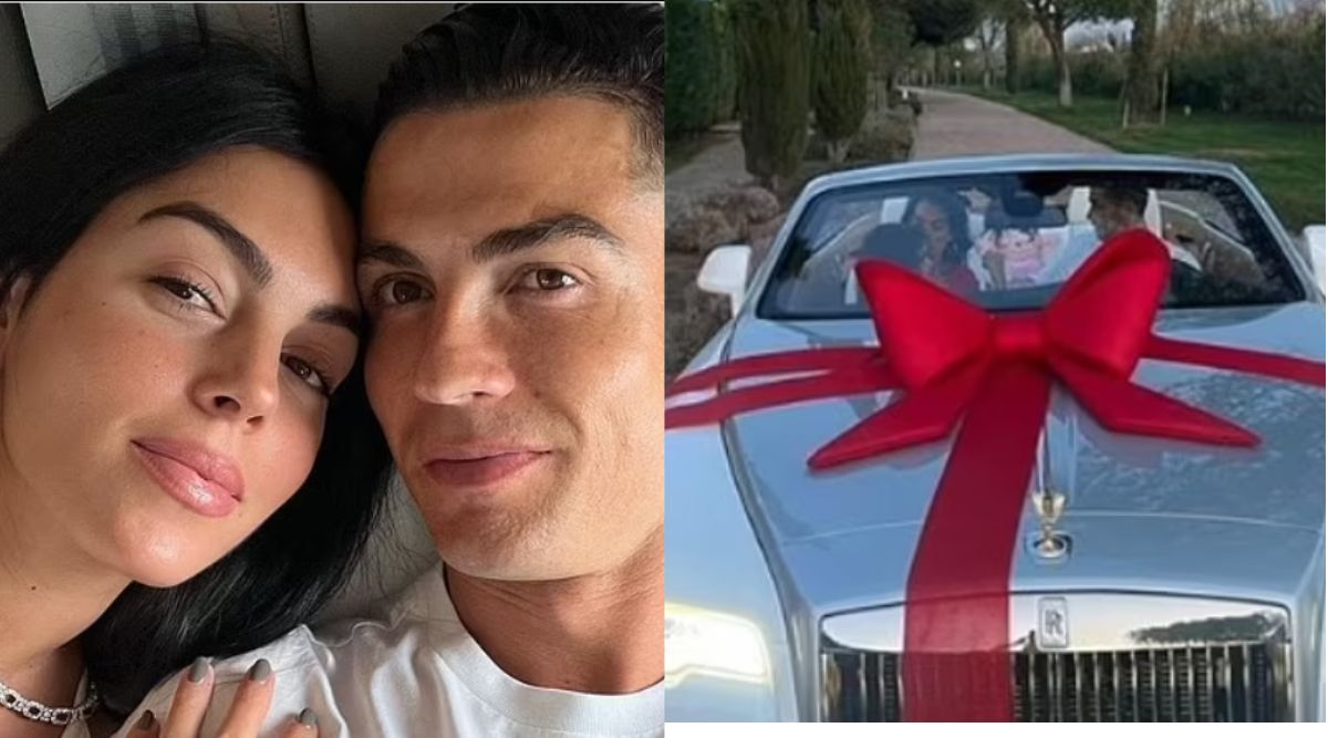 Watch Cristiano Ronaldos partner Georgina Rodriguez gifts him a Rolls Royce as Christmas present Football News photo