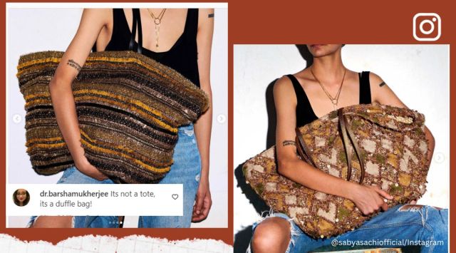 Sabyasachi, Indian designer, Indian Tote, tote bag, Sabyasachi Mukherjee, sabyasachi bag, viral, trending, Indian Express