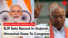 BJP’s 156 seat Record In Gujarat, Congress Wins Himachal With 40 Seats | Elections Results 2022