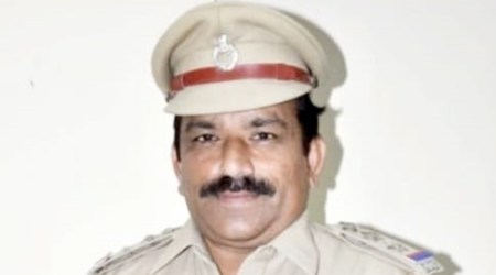 Suspended police inspector Pankesh Tandel.