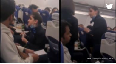 Indigo, indigo crew member shouting, indigo crew member fight, indigo viral video, fight with passenger, i am not your servant, indian express