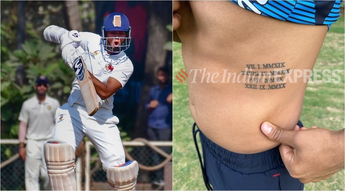 For Mumbai batsman Yashasvi Jaiswal, form is temporary but tattoos are  permanent | Sports News,The Indian Express
