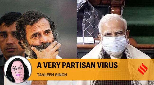 Rahul Gandhi during his Bharat Jodo Yatra and Prime Minister Narendra Modi in Parliament. (PTI)