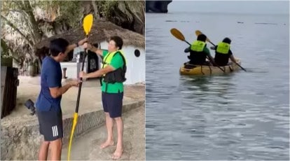 Good Tendulkar Sex Video - Watch: Sachin Tendulkar learns kayaking in Thailand | Sports News,The  Indian Express