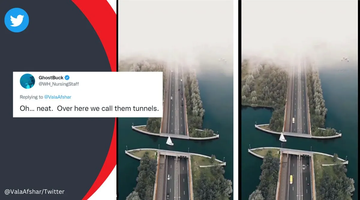 Bekijk de ‘omgekeerde brug’ in Nederland die auto’s onder water laat rijden