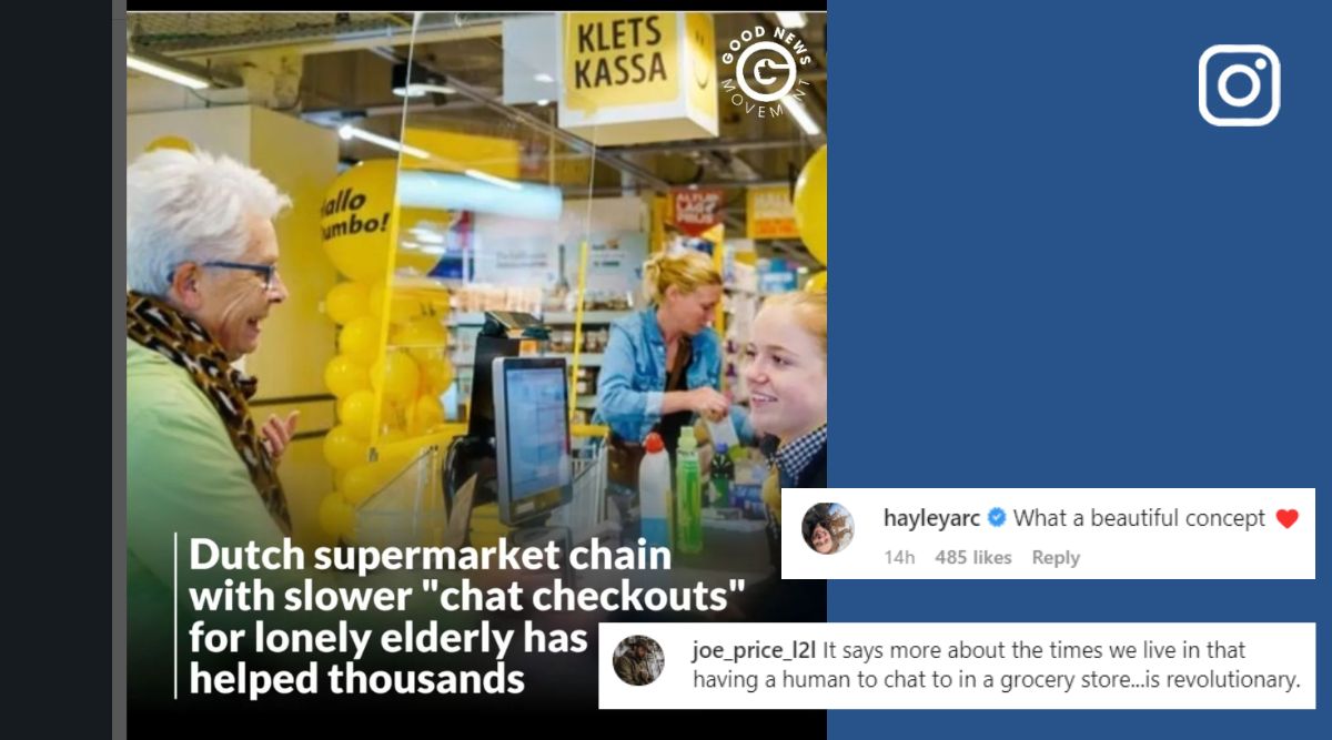 To combat loneliness, Dutch supermarket chain has special checkout lane ...