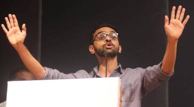 umar khalid news, indian express