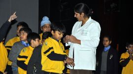Demonstration of Hand Wash to school students