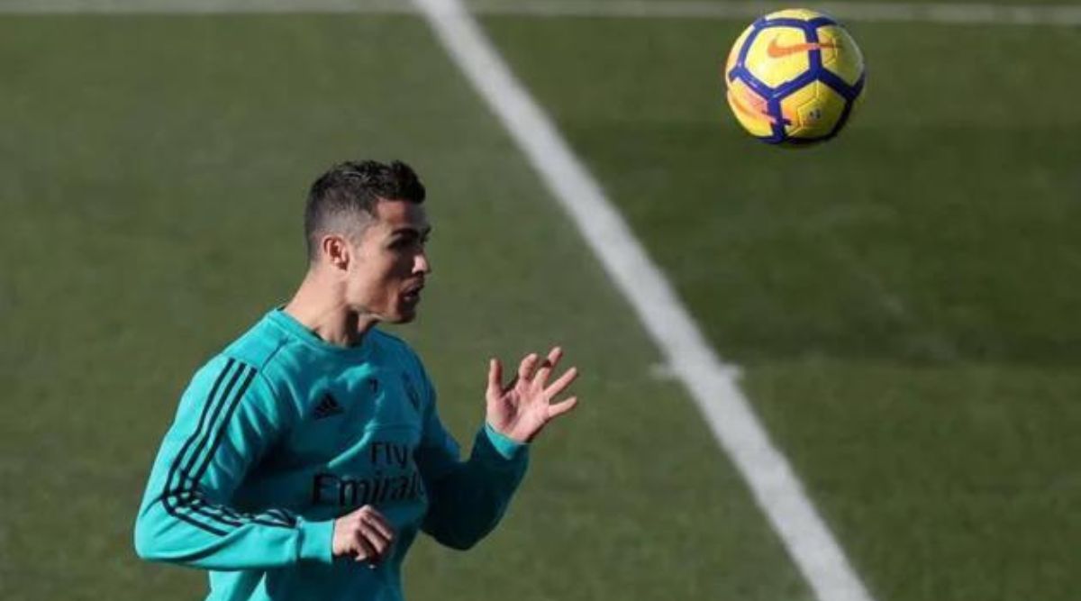 Cristiano Ronaldo torna al Real Madrid, allenandosi allo Sport Club Center