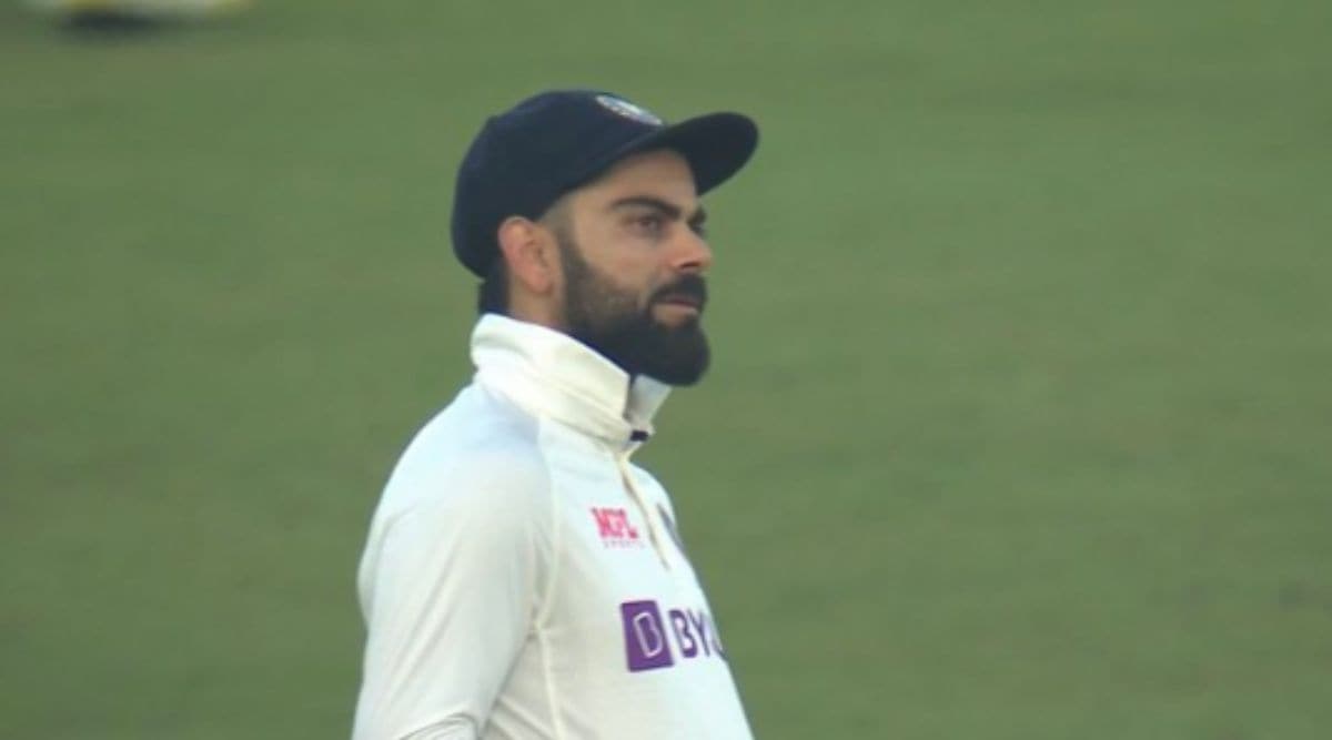 Virat Kohli gestures Zakir Hasan to take off his jersey to waste more time  | Sports News,The Indian Express