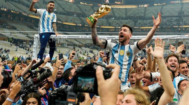 Lionel Messi: Argentina World Cup celebrations