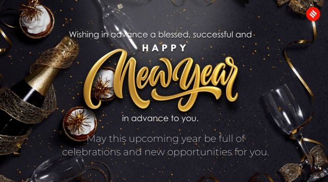 Happy New Year 2023 Advance Wishes Images:  Wish you a great one! (Source: Designed by Abhishek Mitra)