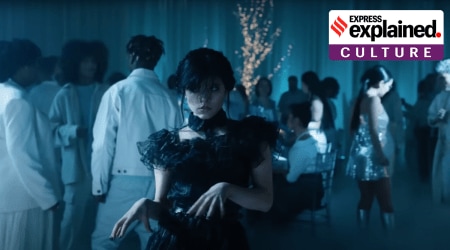 Jenna Ortega doing the Wednesday dance.