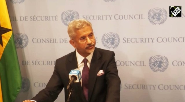 EAM S Jaishankar was responding to a question by a Pakistani journalist on how long South Asia is going to see terrorism disseminating from New Delhi, Kabul, and Pakistan. (Photo: Screengrab from Youtube/ANI)