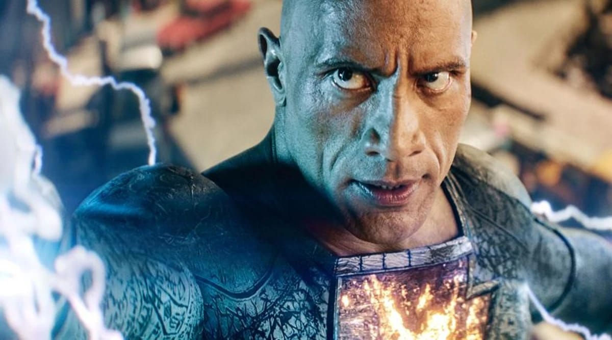 Dwayne Johnson says he is happy to have received fan love on his ambitious superhero film Black Adam. (Warner Bros. Pictures via AP)