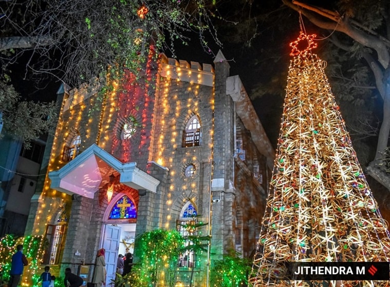 christmas, christmas tree, sustainability, bengaluru, church, indian express