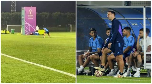 While You Were Asleep Aguero Joins Argentina Training Session Before