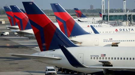 Customers will need an account in Delta’s SkyMiles frequent-flyer program, which is free to join, to use the Wi-Fi service. (File)