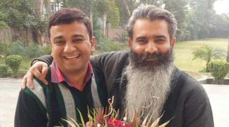 Bharat Bhushan Ashu with Pankaj Meenu Malhotra (File Photo)