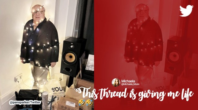Danny DeVito viral tweets, Danny DeVito responds to hilarious Christmas tree, People use Danny DeVito cutouts as Xmas decorations, Funny viral Chrismas tweets, Danny DeVito, indian express