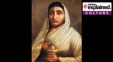 A painting of Ahilyabai Holkar.