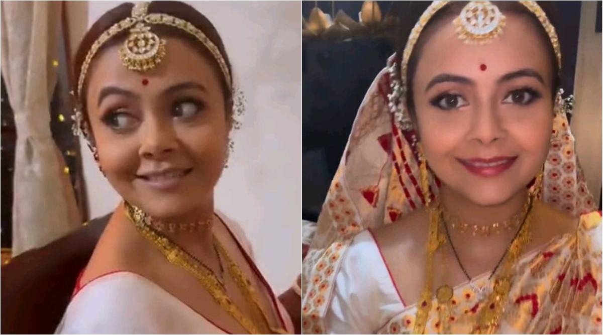 Devoleena Bhattacharjee Sex Video - Devoleena Bhattacharjee shares new video from wedding festivities, fans  call her 'golden bride'. Watch | Television News - The Indian Express