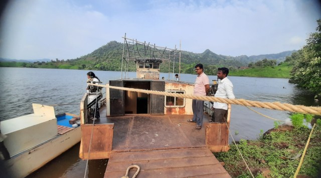 The dispensary runs round the clock floating across different banks but doesn’t have any siren to inform villagers of its arrival. (Express Photo)