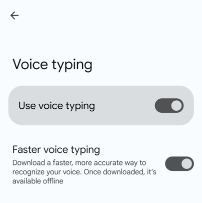 enable voice typing gboard