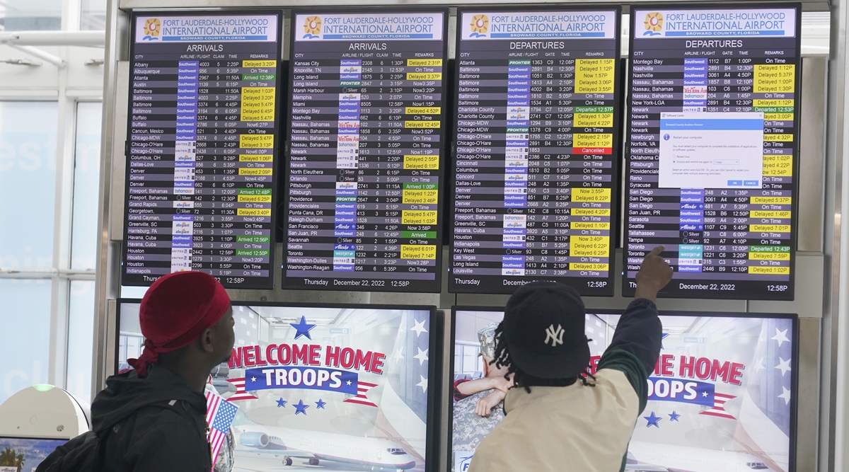 Airlines scrap 4,400 US flights as winter storm disrupts holiday travel ...