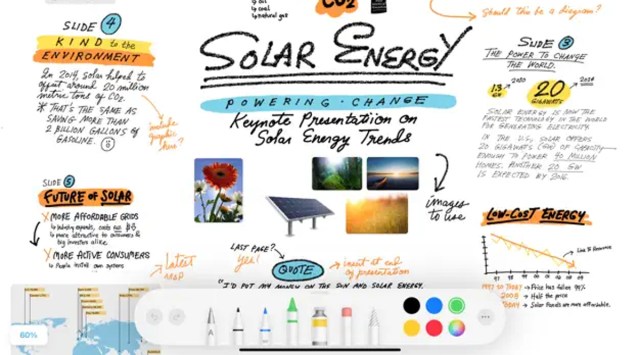 Freeform is similar to Microsoft's Whiteboard app. 