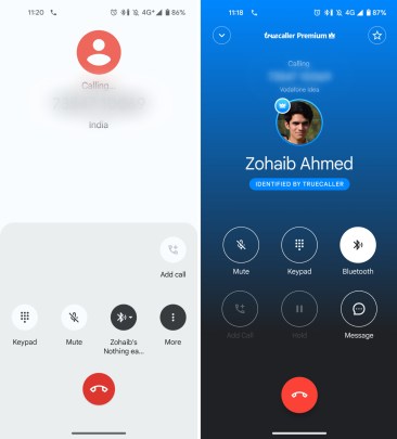 google phone truecaller in call ui