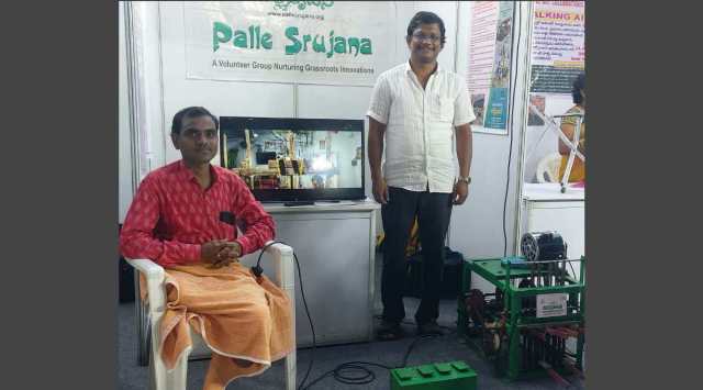 Sivakumar has sold over 120 machines in the last 10 months across Telangana and Andhra Pradesh. (Express Photo: Rahul V Pisharody)