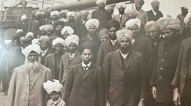 Passengers who sailed into Vancouver on the steamship Komagatamaru.