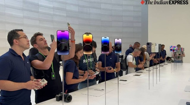 In 2022, iPhone 14 Pro's demand was much higher than the regular iPhone 14 models. (Image credit: Nandagopal Rajan/Indian Express)