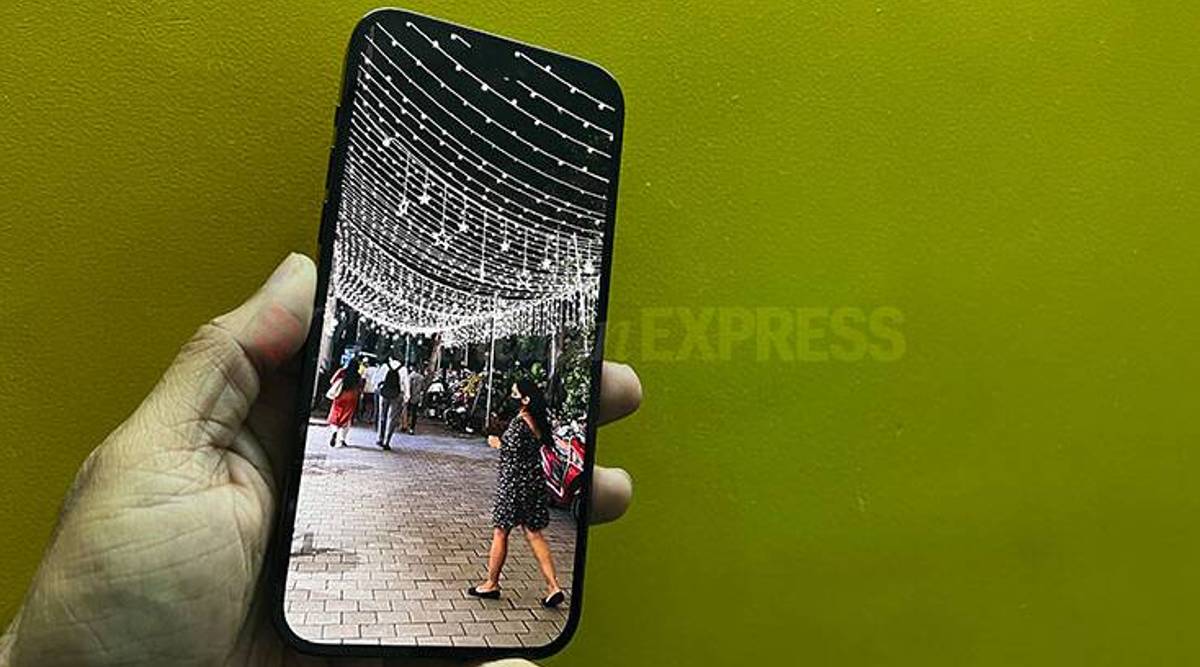 iPhone 14 Pro, 14 Pro Max features a display with Dynamic Island (Image credit: Nandagopal Rajan)