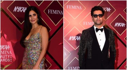 Katrina Kaif and Vicky Kaushal can't keep their hands off each other at  event; Kiara Advani, Sara Ali Khan pose for photographers. See videos,  photos | Bollywood News - The Indian Express