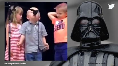 This little boy diverts from Twinkle Twinkle and sings Darth Vader theme on  stage | Trending News,The Indian Express