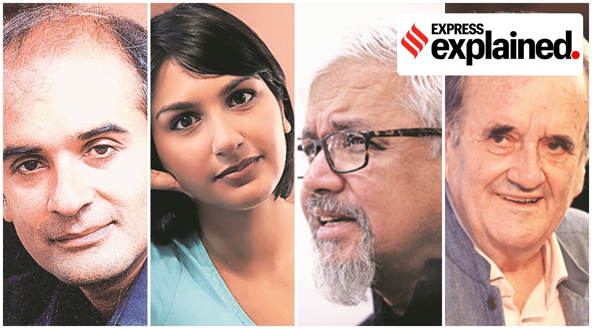 From left: Pico Iyer, Angela Saini, Amitav Ghosh, and Mark Tully. (Express Archives)