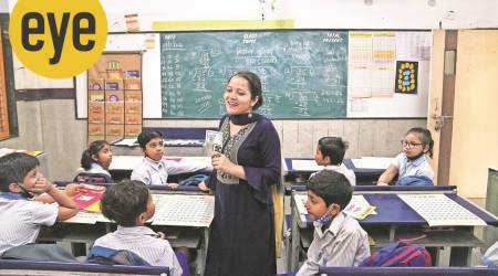 Neha Sharma, Teacher, Veer Savarkar Sarvodaya Kanya Vidyalaya, New Delhi (Credit: Abhinav Saha)